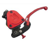 Bomba de embrague forjada, 19 x 20 cm, con bandeja integrada, palanca larga articulada roja (omello+palanca) para Ducati Monster 696 de 2010 a 2013, CC 696