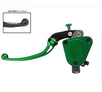 Bomba de embrague forjada, 19 x 20 cm, con bandeja integrada, palanca larga y articulada verde (Pomello+palanca) para BMW S 1000 RR de 2009 a 2022, CC 1000
