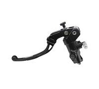 Bomba de embrague forjada 19 x 20 con carcasa de bomba anodizada negra, palanca de bisagra larga negra (botón + palanca) para MV Agusta Brutale 910 R de 2005 a 2022, CC 910