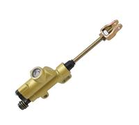 Bomba de Embrague y Freno para Motocicleta, Bomba de Cilindro Maestro de Freno hidráulico Trasero, Compatible con ATV Pit Pro Dirt Bike de 110 CC, 125 CC, 150 CC y 250 CC (Dorada).
