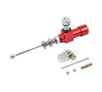 Bomba de Embrague y Freno para Motocicleta, vástago del Cilindro Maestro del Embrague hidráulico, Bomba de Freno de 12,7 mm, Aluminio CNC, Compatible con Suzuki y Yamaha (Rojo Corto).