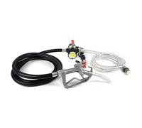 Bomba de extracción de aceite eléctrica diésel de 50 l/min, 12 V, autocebante, bomba de combustible+pistola dispensadora automática de 175 W (manguera de salida: manguera de salida de goma)