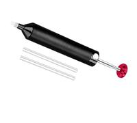 Bomba de extracción de soldadura con dos tubos para acceso confinado de | Cuerpo de aluminio con acabado oxidado, control de liberación lateral, limpieza manual de soldadura fundida de juntas de