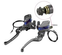 Bomba de Freno de Motocicleta, Bomba de Palanca de Cilindro Maestro de Freno Hidráulico Palanca de Bomba de Embrague de Freno de Motocicleta de Aleación de Aluminio de 22 Mm para