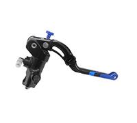 Bomba de freno forjada 19 x 18 con cuerpo de bomba anodizada negra, palanca Revolution larga azul (palomello+inserto) para MV Agusta Brutale 910 R de 2005 a 2022, CC 910