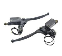 Bomba de Freno para Motocicleta, Cilindro Maestro Delantero, Palanca hidráulica de 8MM y 10MM de Aluminio, Compatible con Scooter Eléctrico Dirt Pit Bike ATV(Left Side 8MM)