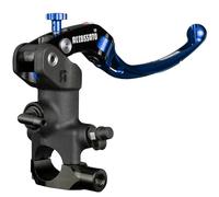 Bomba de freno radial Accossato 19 x 20 con palanca articulada azul, para manillares de diámetro 25,4 mm, compatible con Harley Davidson Road Glide CVO FLTRXSE del 2021 (CC 1917)