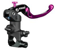 Bomba de freno radial Accossato 19 x 20 con palanca articulada morada, para manillares de 25,4 mm de diámetro, compatible con Harley Davidson Street Glide Special FLHXS de 2021 a 2023 (CC 1870)