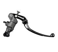Bomba de freno radial Accossato 19 x 20 con palanca articulada negra, para manillares de diámetro 25,4 mm, compatible con Harley Davidson Street Bob FXBBS de 2021 a 2024 (CC 1870)