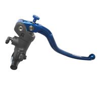 Bomba de freno radial Accossato 19 x 20 con palanca fija azul, para manillares de 25,4 mm de diámetro, compatible con Harley Davidson Fat Boy FLFBS de 2021 a 2024 (CC 1870)