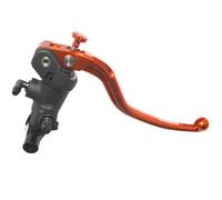 Bomba de freno radial Accossato 19 x 20 con palanca fija naranja, para manillares de 25,4 mm de diámetro, compatible con Harley Davidson Street Glide Special FLHXS de 2021 a 2023 (CC 1870)