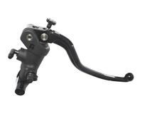 Bomba de freno radial Accossato 19 x 20 con palanca fija negra, para manillares de 25,4 mm de diámetro, compatible con Harley Davidson Road Glide CVO FLTRXSE del 2021 (CC 1917)