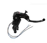 Bomba de freno Ready To Brake 19 x 20 con palanca articulada larga negra con soporte espejo M8 para MV Agusta Brutale 990 R de 2010 a 2011, CC 990