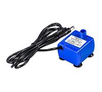 Bomba de fuente, bomba de fuente sumergible silenciosa para mascotas, bajo consumo de presión con cable de alimentación de 5,9 pies, adecuada para fuentes de flores de 1,6 L y 2,1 L, color azul