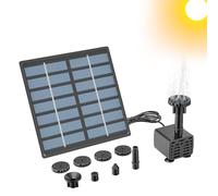 Bomba De Fuente De Agua Solar,Portátil Alimentada Con Energía Solar,Bomba De Fuente Para Baño De Pájaros - Uso Al Aire Libre Terraza Parque Estanque Acuario Vivier