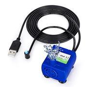 Bomba de Fuente para Gato Perro Mascotas, Haofy Reemplazo de la Bomba de Fuente de Agua Eléctrica Sumergible de 2.4L, con luz LED y Cable de Alimentación de 5,9ft, Ultra Silenciosa, Bajo Consumo