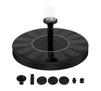 Bomba de fuente solar,1.5 W para baño de pájaros,fuente solar circular para estanque,fuente,baño de pájaros,decoración de jardín,ciclismo de agua, no requiere electricidad