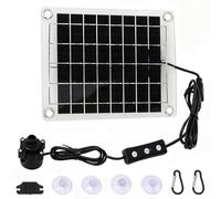 Bomba De Fuente Solar, 20W DC 12 V Panel Solar Bomba De Agua Kit De Fuente Sumergible Ajustable Con Elevación De Agua De 5 Metros/16.4 Pies Para Bañera De Aves Riego De Peces Estanque De Jardín