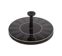 Bomba de fuente solar flotante con panel for baño pájaros, agua 4 boquillas for jardín, piscina, estanque y decoración al aire libre(16CM-no light)