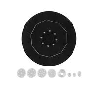 Bomba de Fuente Solar LED de 18 cm con Batería de 3000 MAh 3,5 W 6 Boquillas Bomba de Fuente para Baño de Pájaros Jardín Ciclismo de Agua