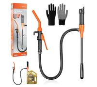 Bomba de gasolina eléctrica con batería, transferencia portátil, con boquilla de control de flujo, bidón y succión automática para gasolina
