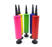 Bomba de globo de mano - Mini bomba de aire portátil de 6.69 pulgadas | Inflador de globos de empuje para suministros de boda | Soplador de globos de polipropileno de color aleatorio para inflables