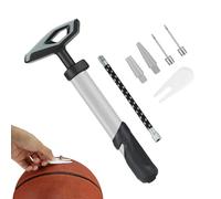 Bomba de globo portátil, inflador de aire deportivo, diseño compacto de 8 x 2 pulgadas con mango texturizado, bomba de mano resistente con aguja segura, inflador manual para balones de baloncesto,