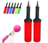 Bomba de globos, inflador manual, bomba de mano para globos, kit de arco de globos, guirnalda de globos, globo de confeti y papel de aluminio, paquete de 2 unidades