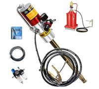 Bomba de grasa neumática con separador de aceite y agua y regulador de presión, transferencia giratoria portátil de 360° para lubricación de taller