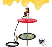 Bomba de grasa neumática con silenciador de latón, bajo nivel de ruido, rango de funcionamiento seguro de 0,6 a 0,8 MPa, ideal para puertos y vehículos agrícolas, incluye 3 tamaños de varilla de bomba