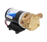 Bomba de impulsor de bronce Jabsco 23680-4003 Water Puppy, para uso comercial, 12 voltios, para circulación de viveros, drenaje de tanques de cebo