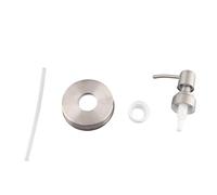 Bomba de Jarabe de jarro de masón Tapa de Acero Inoxidable de Acero Inoxidable Bomba de dispensador de Alimentos hermético con Cubierta de Sellado para aderezos para ensaladas de (1 Paquete)