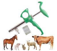 Bomba De Jeringa De PrecisióN Veterinaria, Jeringa Inyectora De Vacuna Continua De Dosis Fija Dispensador De Medicamentos Ajustable De 0,5 Ml A 2 Ml, para Ganso Cerdo Toro Ovejas Aves De Corral