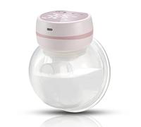 Bomba de leche eléctrica portátil, 2 modos de bombeo y masaje, 9 engranajes, pantalla LCD portátil manos libres, bomba de leche recargable, agradable para la piel y cómodo