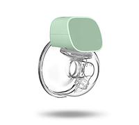 Bomba de leche eléctrica portátil, silenciosa y manos libres, portátil, en sujetador de silicona, bomba de lactancia fuerte, sin dolor, fuerte succión con 2 modos y 5 niveles, 24 mm (azul)