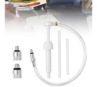 Bomba de lubricación de engranajes de unidad inferior, bomba de aceite de 8 cc, bomba de aceite de engranaje para fueraborda marina con un gran eslabón metálico de 96,5 cm y 2 adaptadores