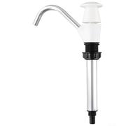 Bomba de mano de agua de aluminio para fregaderos de autocaravana, herramienta de repuesto conveniente y resistente para aventuras al aire libre (blanco)