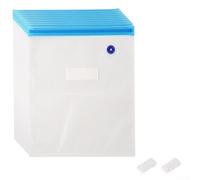 Bomba de mano y 10 bolsas de vacío para conservación de alimentos, solución de ahorro de espacio para productos frescos (26 x 34 cm)