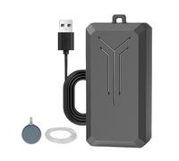 Bomba de oxígeno para acuario, 9,2 x 3,8 x 3,2 cm, ABS, dispositivo aireador USB, generador de flujo de burbujas, unidad difusora de circulación, ideal para mantenimiento de tanques pequeños, cultivo