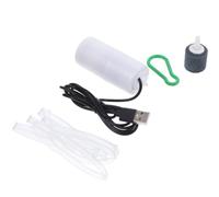 Bomba de Oxígeno USB Portátil para Acuario 1w 5v 1a Silenciosa | Abs Blanco, Cobre Interno, Aireación Estable, para Peceras Familiares y Empresa Color Aleatorio