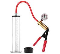 Bomba de pene, Bomba de vacío para agrandar el pene, Bomba con mango de tijera y manómetro, Ayuda para la extensión de la erección(12 * 2.0in)