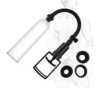 Bomba de pene con mango práctico Bombas de vacío manuales para pene con 3 fundas de silicona Masturbador masculino Bomba de vacío para agrandar el pene y alargar el pene