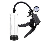 Bomba de pene con manómetro, 20 cm de diámetro, 7 cm de diámetro, para aumentar la potencia, alargamiento del pene, erección, ayuda a la impotencia, aumento del pene, bomba de vacío para hombres