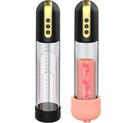 Bomba de Pene Eléctrica 2 en 1, Juguetes Sexuales al Vacío para Masturbación Masculina, Extensor de Pene, Erecciones más Fuertes, con 4 Niveles de Succión