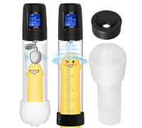 Bomba de Pene Eléctrica 2 en 1, Juguetes Sexuales al Vacío para Masturbación Masculina, Extensor de Pene, Erecciones más Fuertes, con 6 Niveles de Succión y 10 Modos de Vibración