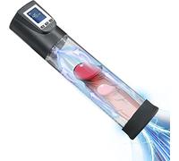 Bomba de Pene Eléctrica Hombre, Bomba de Vacío para Erección de Pene, Alargador Realista de Pene Masculino Automática, Dispositivo de Presión de Aire con 6 Intensidades de Succión para Hombre (Large)