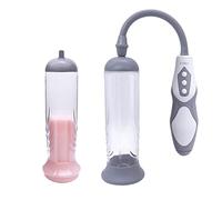 Bomba de Pene Eléctrica Hombre, bomba de vacío para pene, dispositivo de bomba de erección recargable, bombas automáticas para pene para masturbador masculino para hombres, bomba de agrandamiento