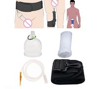 Bomba de pene Extensor de pene Ampliador Agrandamiento al vacío Crecimiento del pene Kit de succión Masturbtor Erección Juguete sexual para hombres(L CUP)