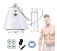 Bomba De Pene Para Disfunción Eréctil Y Eyaculación Precoz,Masajeador De Función Masculina,Presión Negativa Al Vacío,Bomba Eléctrica De Crecimiento Automático Masculino 5 En 1,Tiras De Electrodos