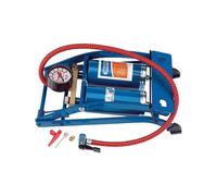 Bomba De Pie De Doble Cilindro Draper 25996 Con Manómetro